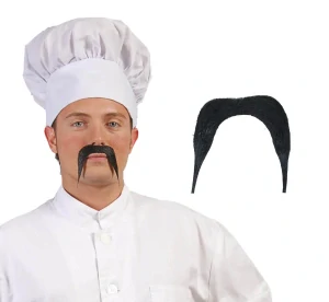 Samolepící černý knír