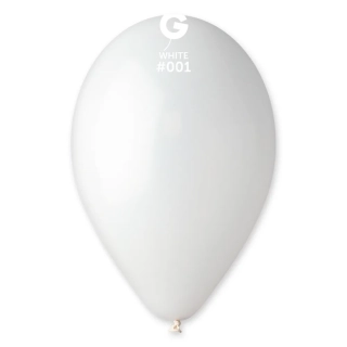 Balónek 26cm/10" #001 bílý 100 ks