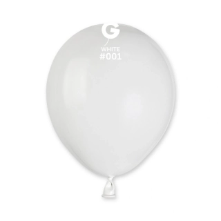 Balónek 13cm/5" #001 bílý 100 ks