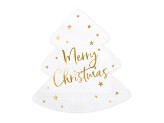 Papírové ubrousky "Merry Christmas - stromeček" 20ks