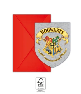 Pozvánky a obálky Harry Potter 6ks