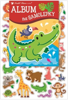 Album se samolepkami Safari zvířátka