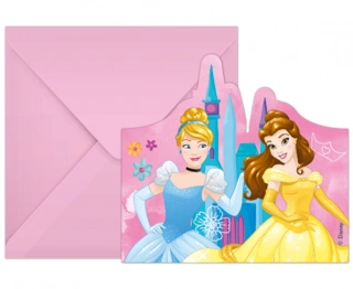 Party pozvánky Disney Princezny 6 ks