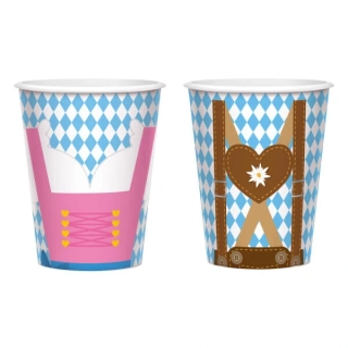 Papírové kelímky Oktoberfest 8ks