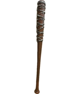 Dekorační baseballová pálka s ostnatým drátem 80cm