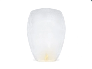 Lampion štěstí bílý