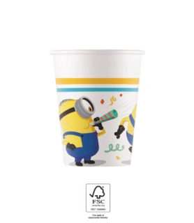 EKO papírové kelímky - Mimoni: Padouch přichází 200ml/8ks