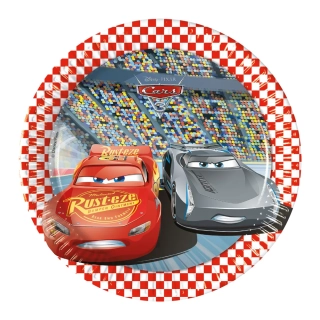 EKO papírové talíře Cars - Auta 3 20cm/8ks