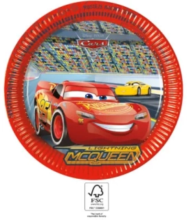 EKO papírové talíře - Cars - Auta 3 23cm/8ks