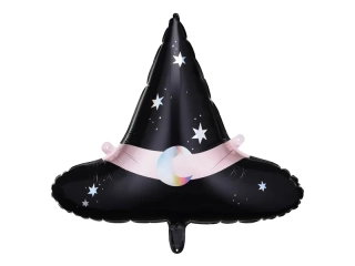Fóliový balonek Halloween - čarodějnický klobouk 67 x 58 cm