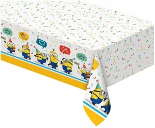 Plastový party ubrus Mimoni Já padouch 3 - 120 x 180 cm