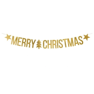 Závěsný banner Merry Christmas 1,5m
