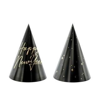 Párty čepičky Happy New Year 6 ks