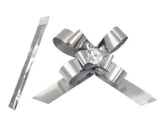 Stahovací stuha stříbrná metalická - 2 cm x 50 cm