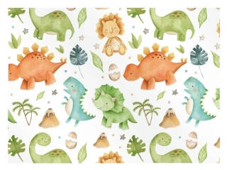 Balící papír kreslení dinosauři 100 x 70 cm