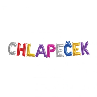 !VÝPRODEJ! Balónkový nápis - Chlapeček