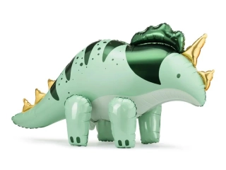 Fóliový balónek Stojící dinosaurus Triceratops 101 x 61 cm