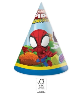 EKO Čepičky papírové - Spidey (Marvel), 6ks