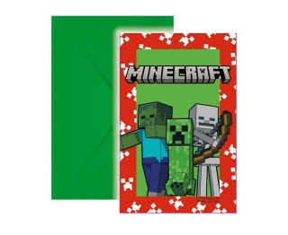 Party pozvánky Minecraft 6 ks
