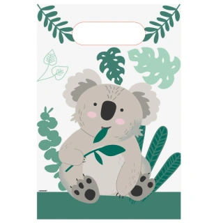 Papírové party tašky koala 8 ks
