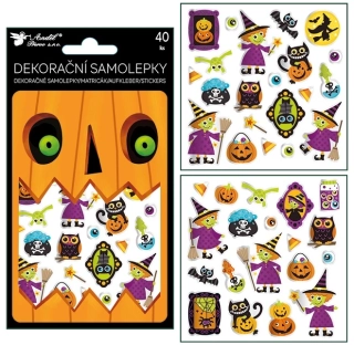 Dekorační samolepky Halloween 40 ks