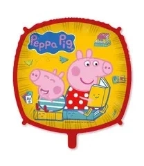 Fóliový balónek Prasátko Peppa čtverec se závažím 43 cm