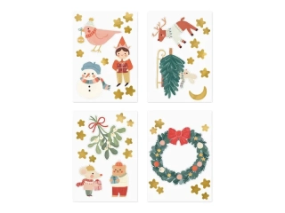 Vánoční dekorace na okno - Merry Christmas, 40 ks
