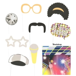 Rekvizity do fotokoutku Disco 80s