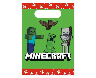 Papírové tašky Minecraft 4ks