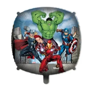 Fóliový balonek Avengers - čtverec 43cm