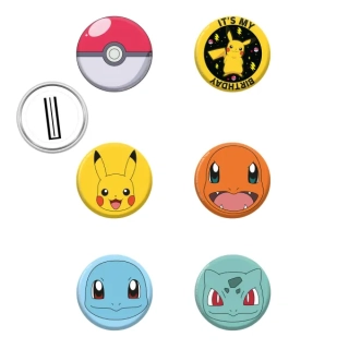 Odznáčky Pokemon - Pikachu 8 ks