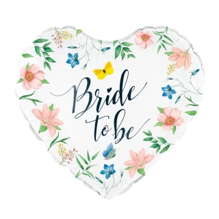 Fóliový balonek Bride to be, květy 45 cm