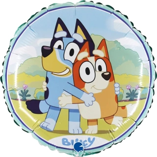 Foliový balonek Bluey a Bingo objetí 46 cm