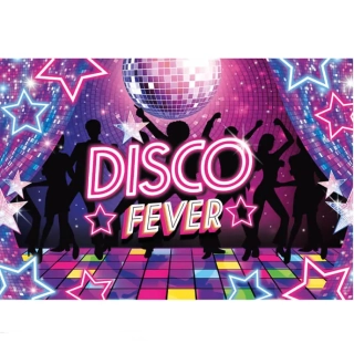 Dekorace na zeď Disco horečka 2,2 m x 1,5 m