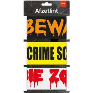 Dekorace na Halloween - bezpečnostní pásky 3ks - 5 m