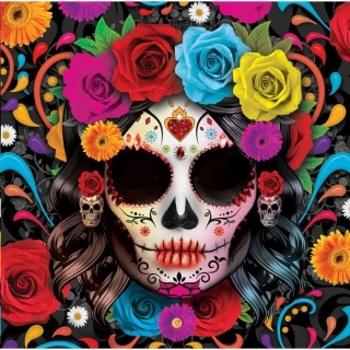 Papírové ubrousky Day of the Dead malé