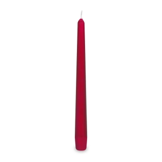 Dlouhá svíčka tmavě červená 24 cm