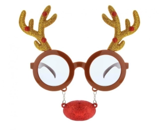 Brýle Vánoční - Sob s nosem