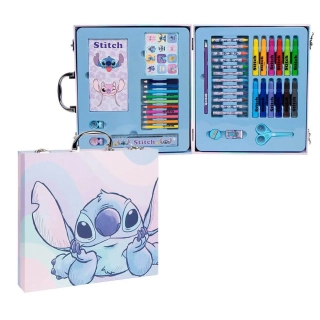 Sada na kreslení v dřevěném kufříku - Stitch