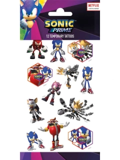Dětské dočasné tetování Sonic