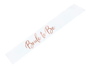 Šerpa Bride to be - bílá s rosegold