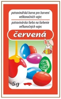 Barvy na vejce 5g - Červená