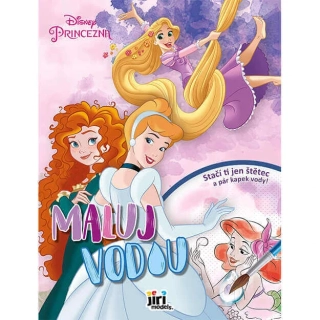 Maluj vodou - omalovánky Disney Princezny