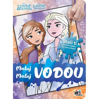 Maluj vodou - omalovánky malé Ledové království