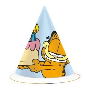 Papírové party čepičky Garfield 6 ks