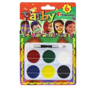 Barvy na obličej - paletka
