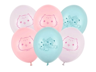 Latexové balonky Gábinin kouzelný domek 27 cm 6 ks