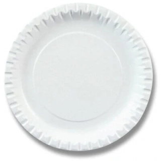 Papírové talíře bílé 23 cm - 10 ks