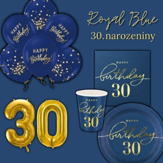 Dekorační sada 30. narozeniny Royal Blue