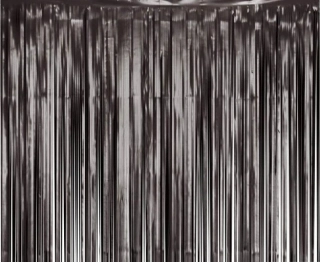 Černý matný party závěs 100 x 200 cm